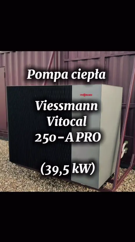 Maszynownia z pompą ciepła Viessmann Vitocal 250-A PRO 39,5 kW – realizacja BauVision